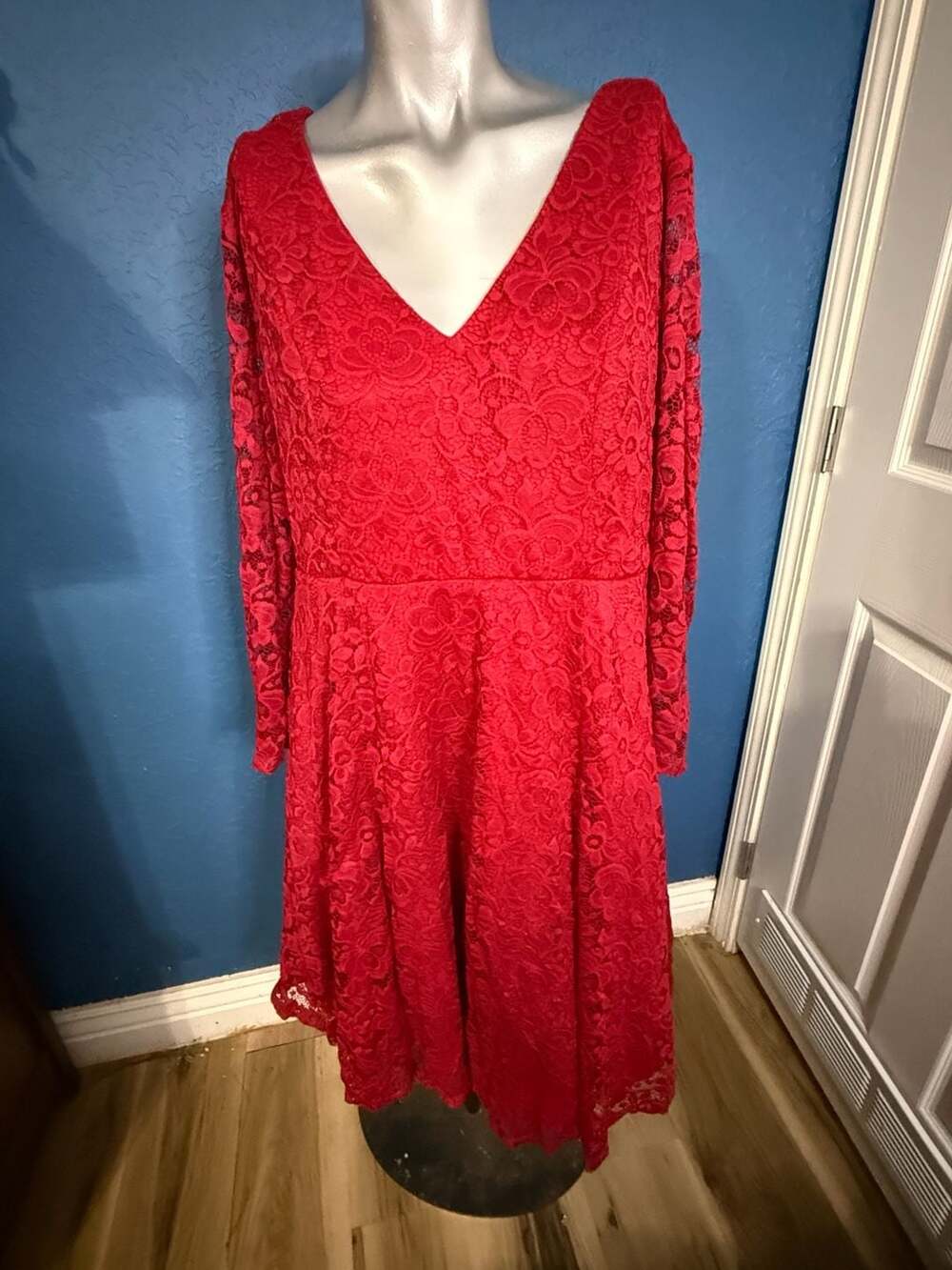 Torrid Red Lace Skater Dress 1X
